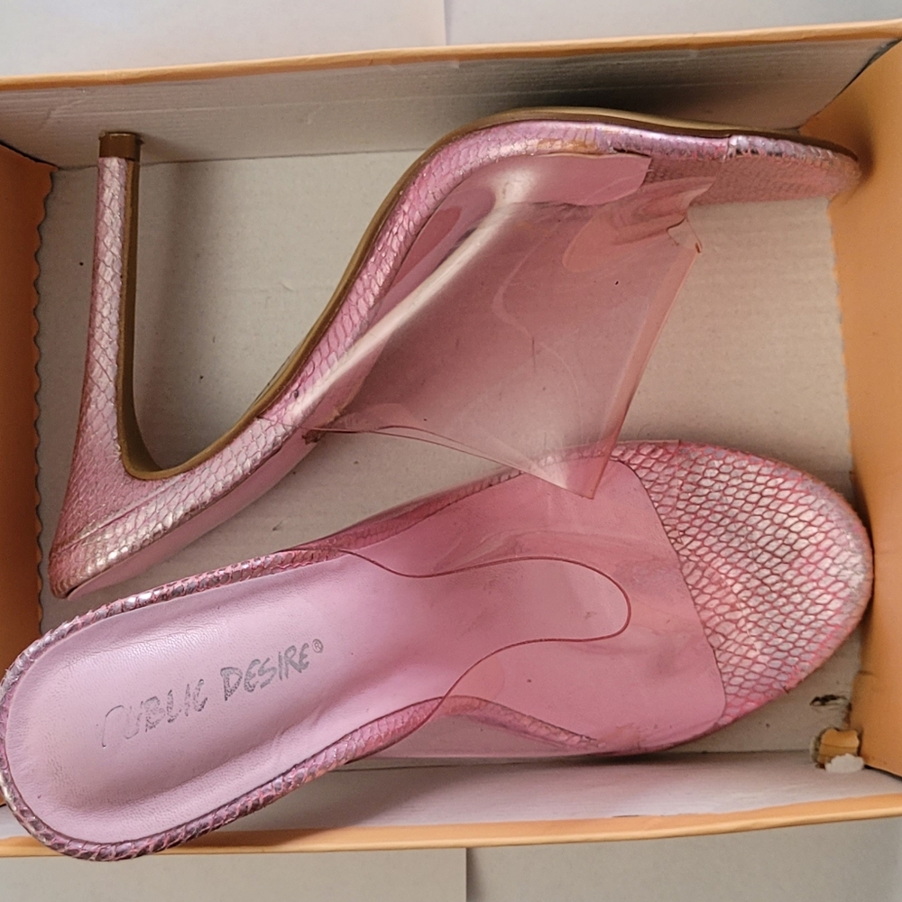 Public Desire Pink Stiletto Heels